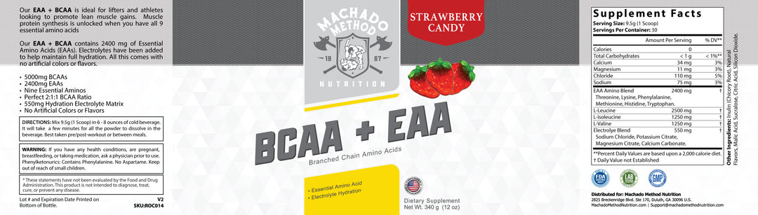 BCAA + EAA Strawberry Candy