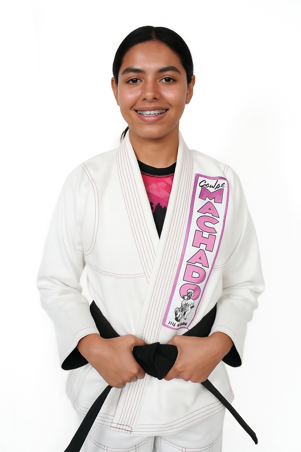 Ladies White-Purple Academy Uniform