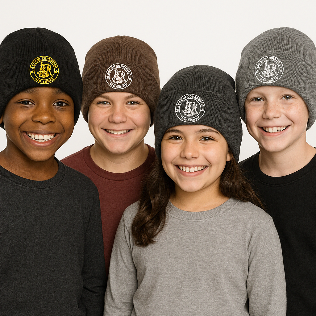 Kids CMJJ Circle Logo Beanie