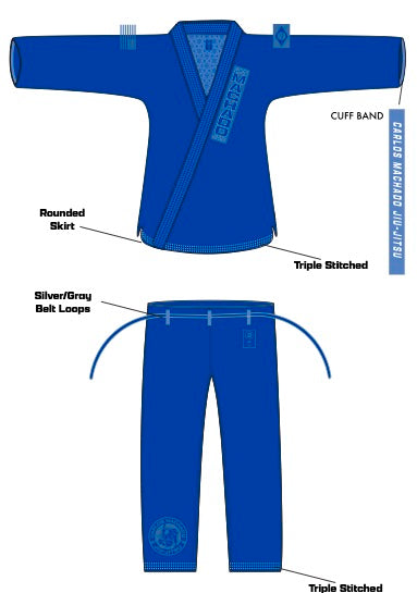 Academy CMJJ Womens Gi 2.0 - Blue - CMJJ Gear