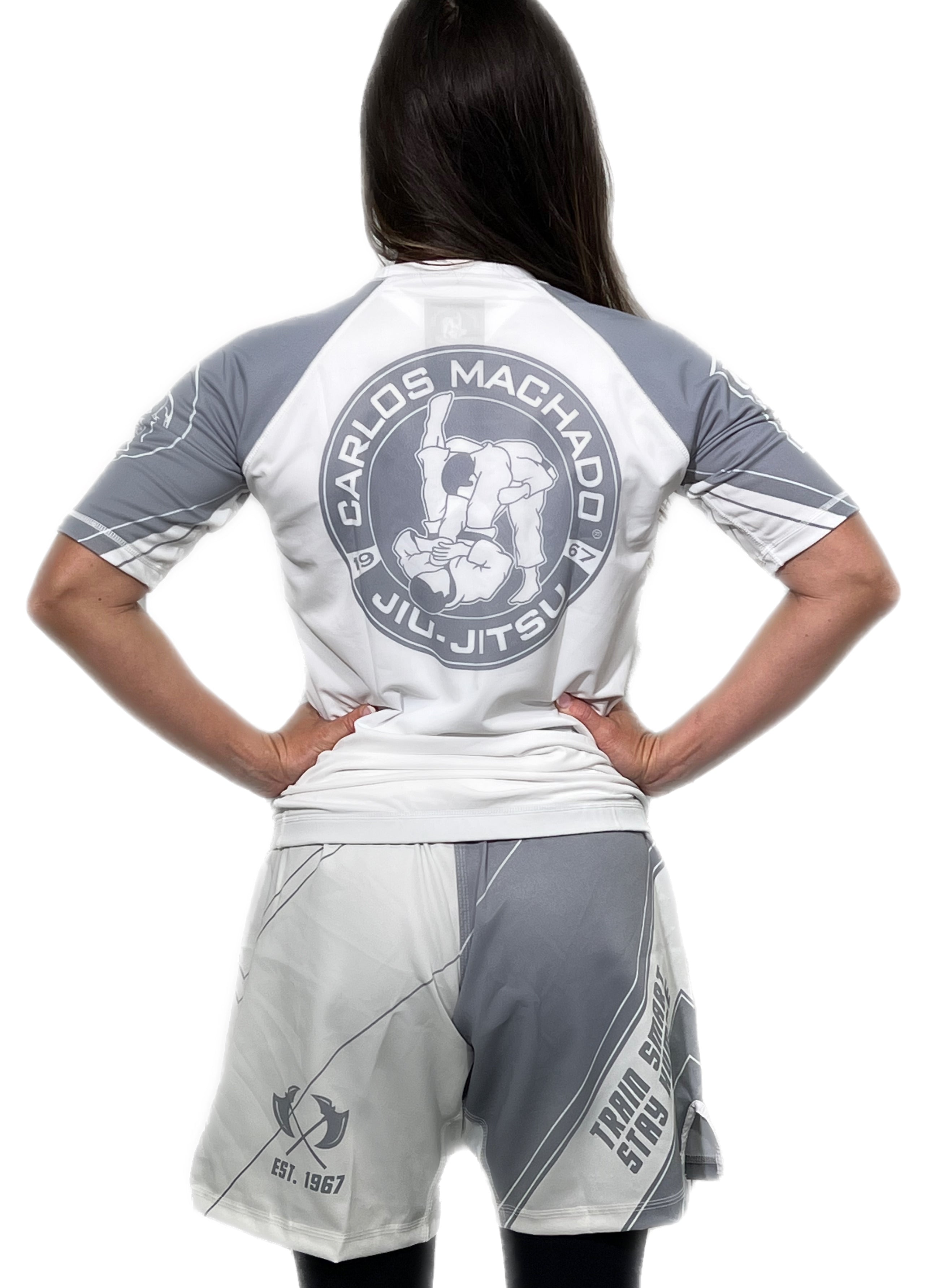 Angled CMJJ Shorts: Ranked White - Black - CMJJ Gear