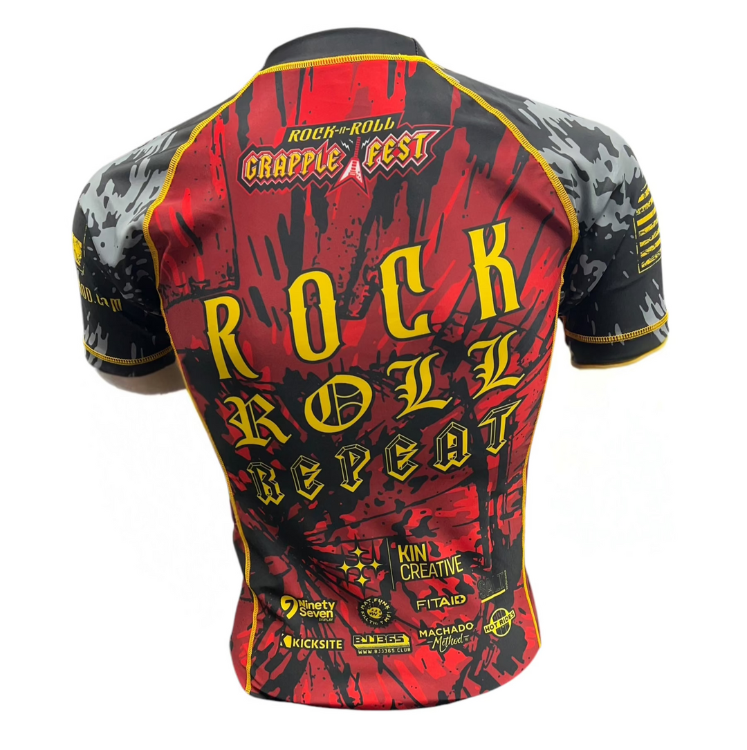Rock N Roll Short Sleeve Rashguard - CMJJ Gear