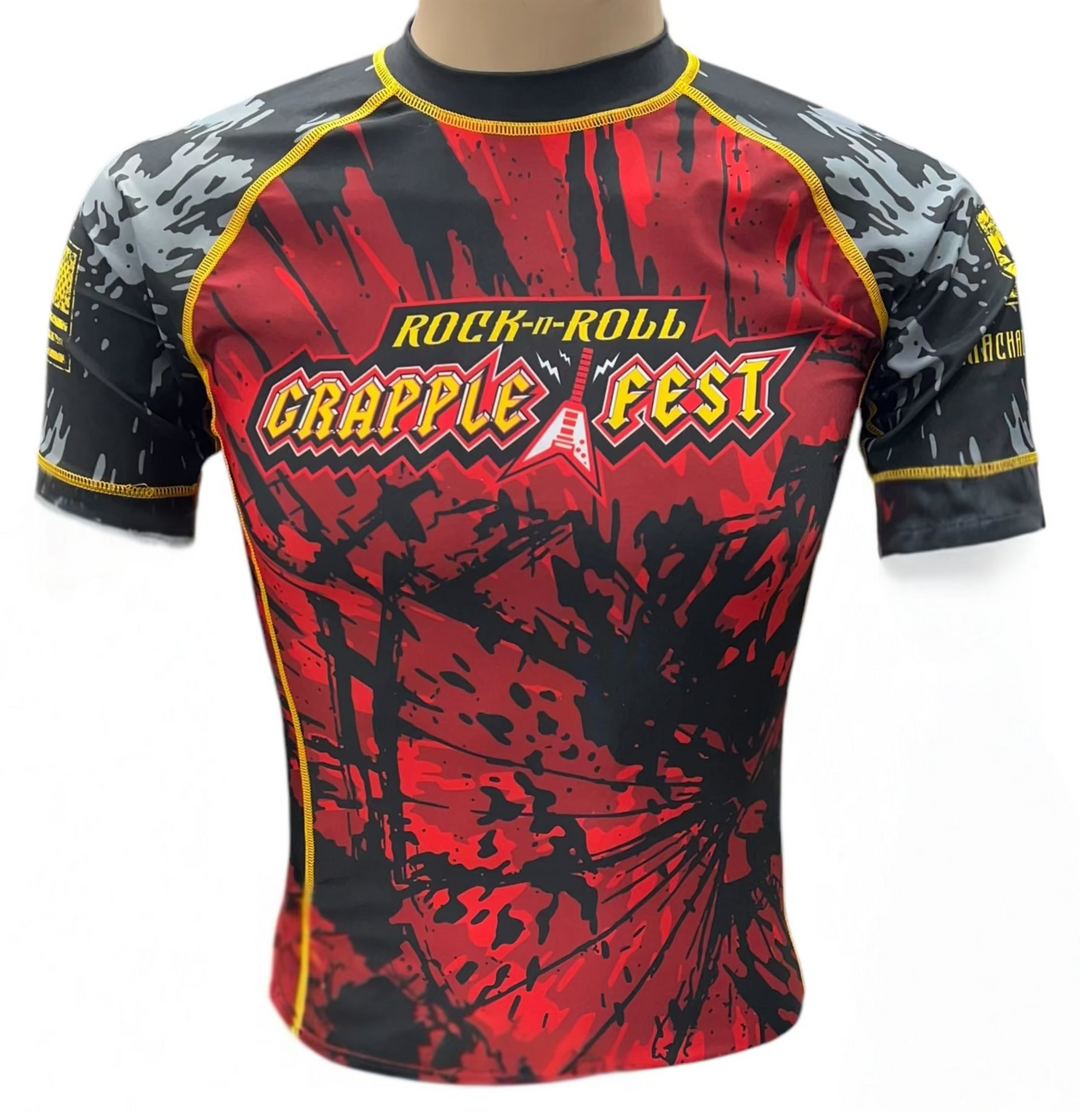 Rock N Roll Short Sleeve Rashguard - CMJJ Gear