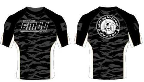 CMJJ Tiger Camo Short Sleeve Rash Guard