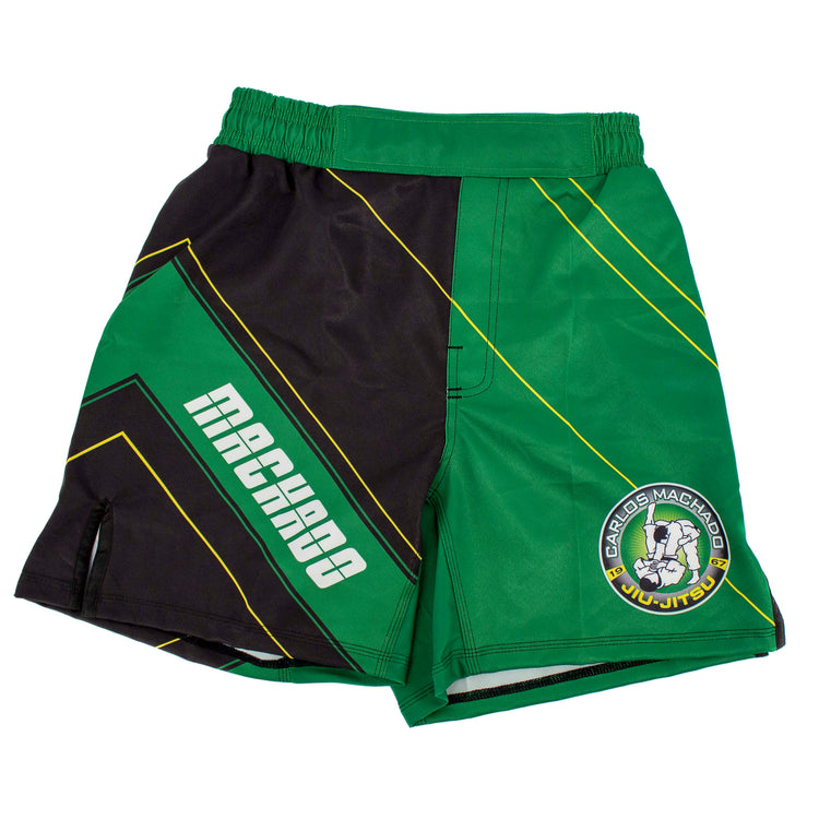 Angled CMJJ  Green / Yellow Shorts - CMJJ Gear