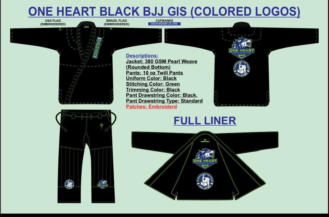 One Heart Dojo Gi - CMJJ Gear