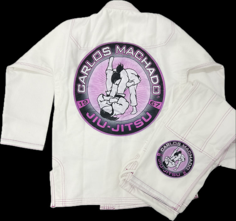 Ladies White-Purple Academy Uniform - CMJJ Gear