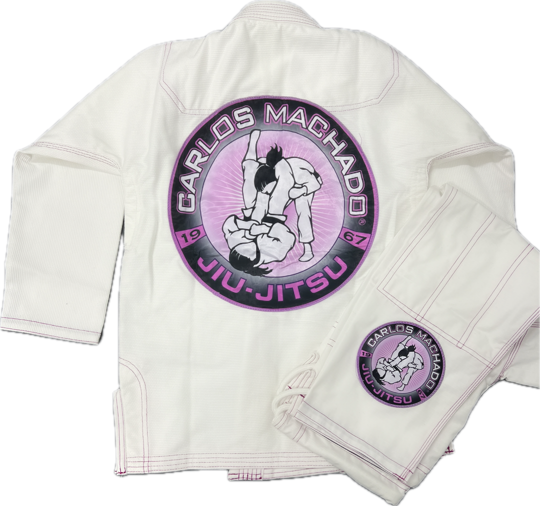 Ladies White-Purple Academy Uniform - CMJJ Gear