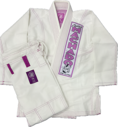 Ladies White-Purple Academy Uniform - CMJJ Gear