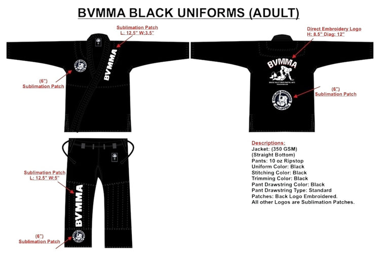 BVMMA Uniforms - CMJJ Gear