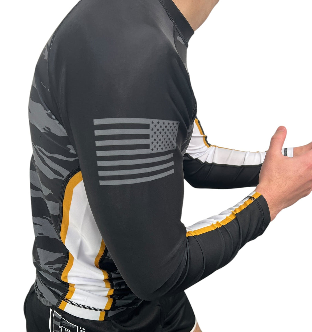 CMJJ Tiger Camo Rash Guard - Long Sleeve