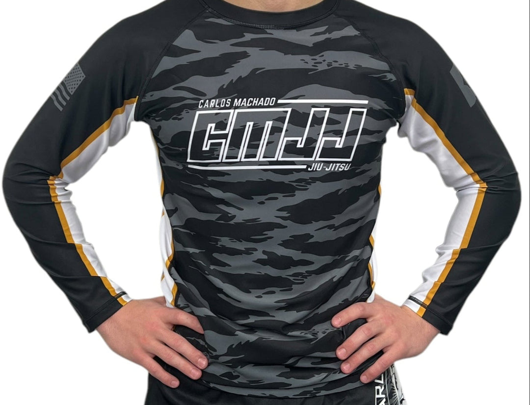 CMJJ Tiger Camo Rash Guard - Long Sleeve