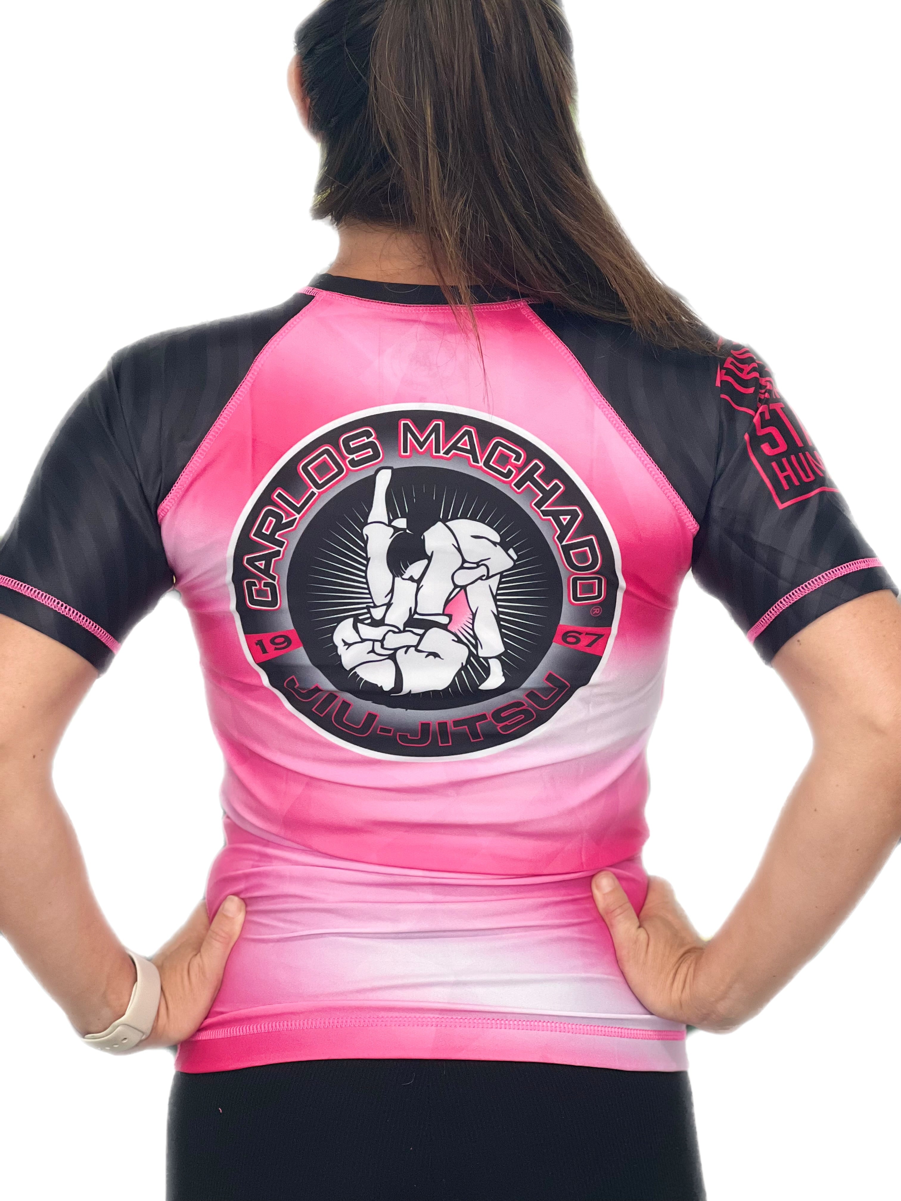 Ladies Pink Diamond Rash Guard - CMJJ Gear