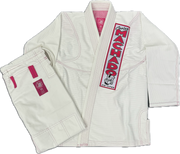 Ladies White-Pink Academy Uniform - CMJJ Gear