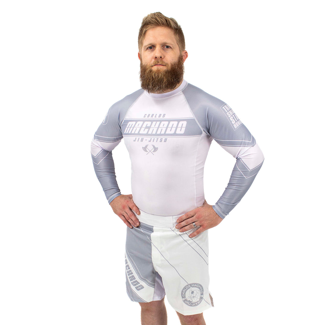 Angled CMJJ Shorts: Ranked White - Black - CMJJ Gear