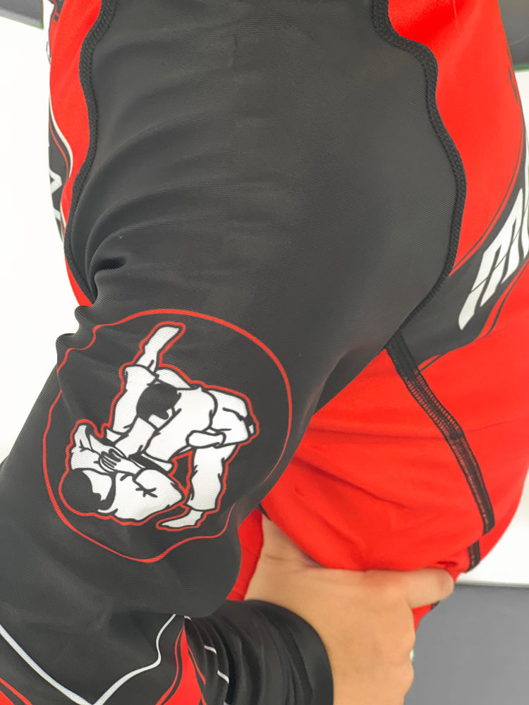 Angled CMJJ Rash Guard LS - Youth - CMJJ Gear