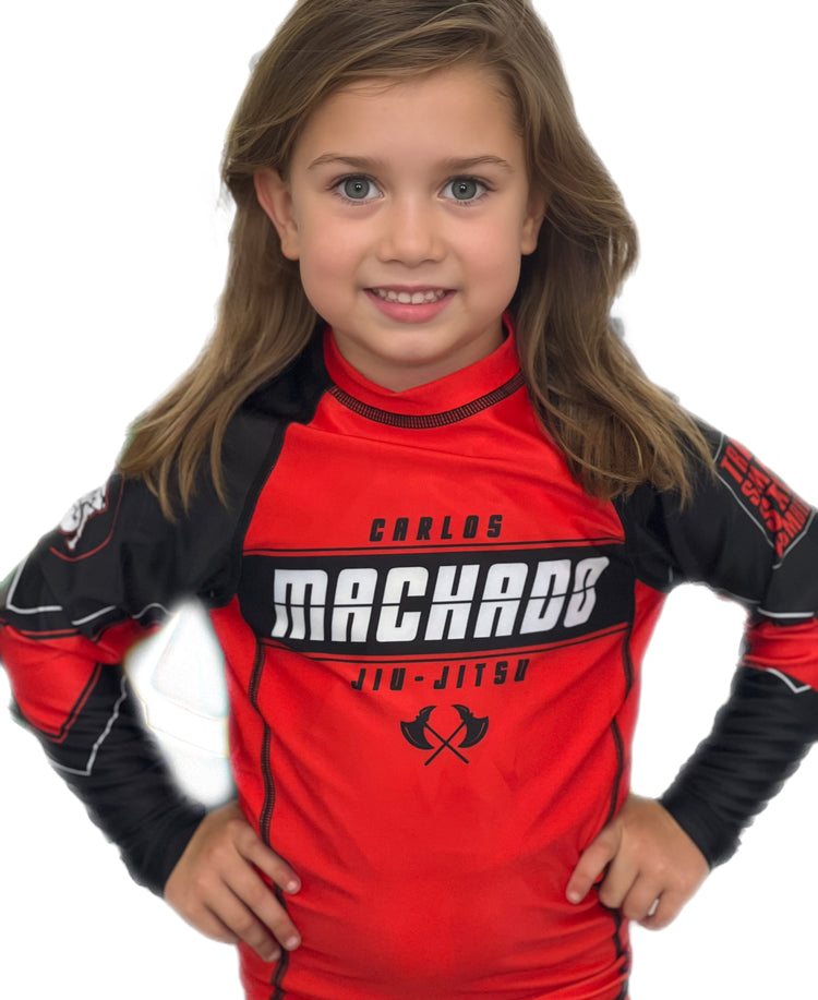 Angled CMJJ Rash Guard LS - Youth - CMJJ Gear