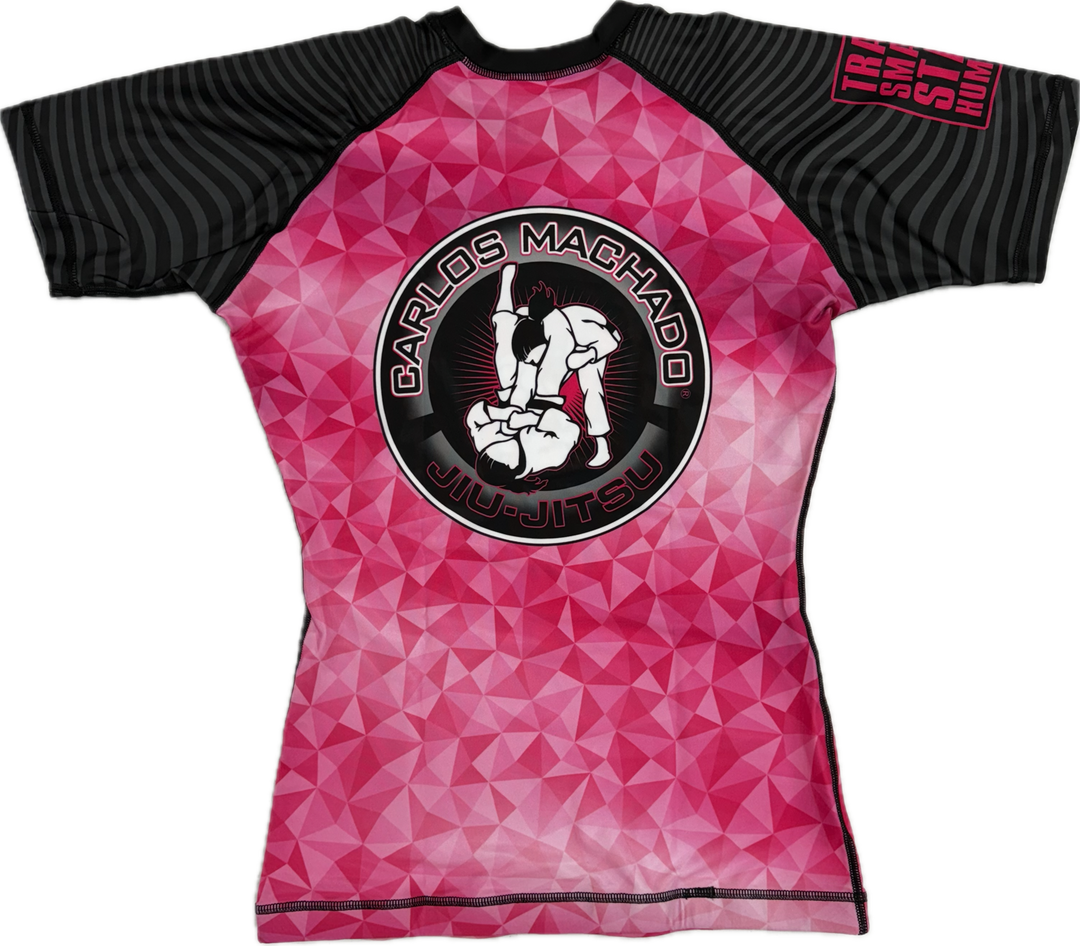 Ladies Pink DIamond Rash Guard