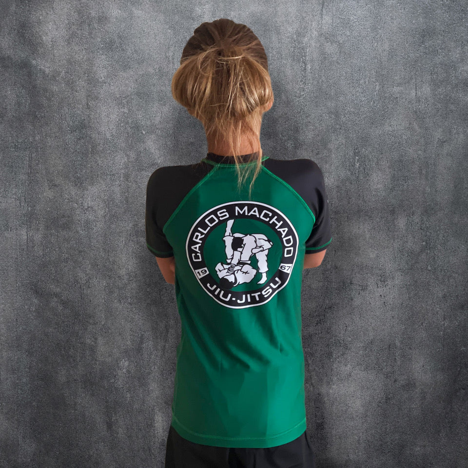 Green Ranked Short Sleeve Rashguard - CMJJ Gear