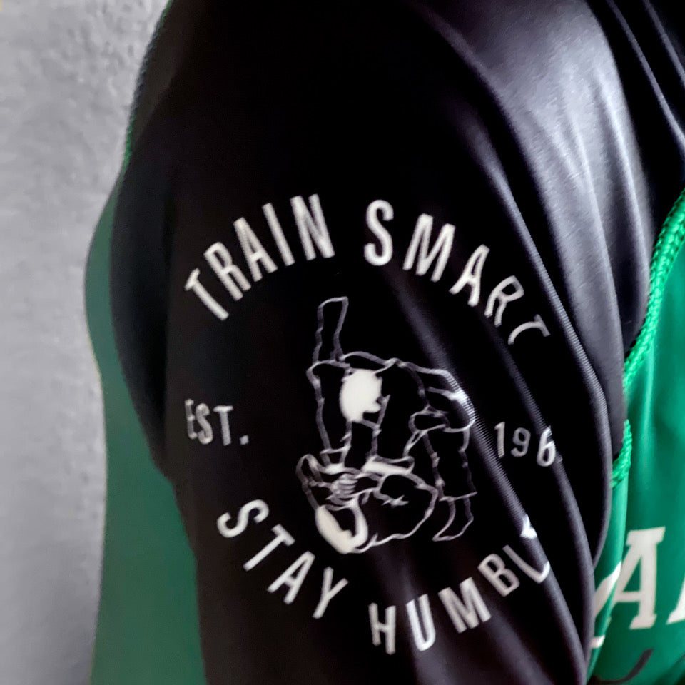 Green Ranked Short Sleeve Rashguard - CMJJ Gear