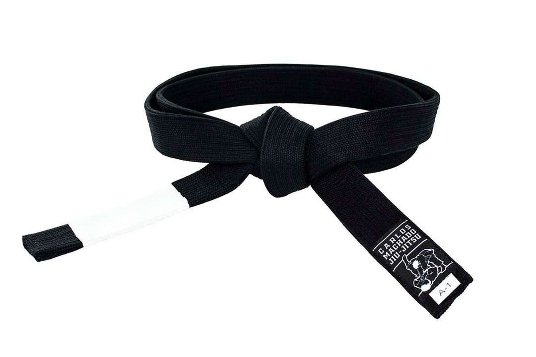 Carlos Machado Jiu-Jitsu Belt - Black/White - CMJJ Gear