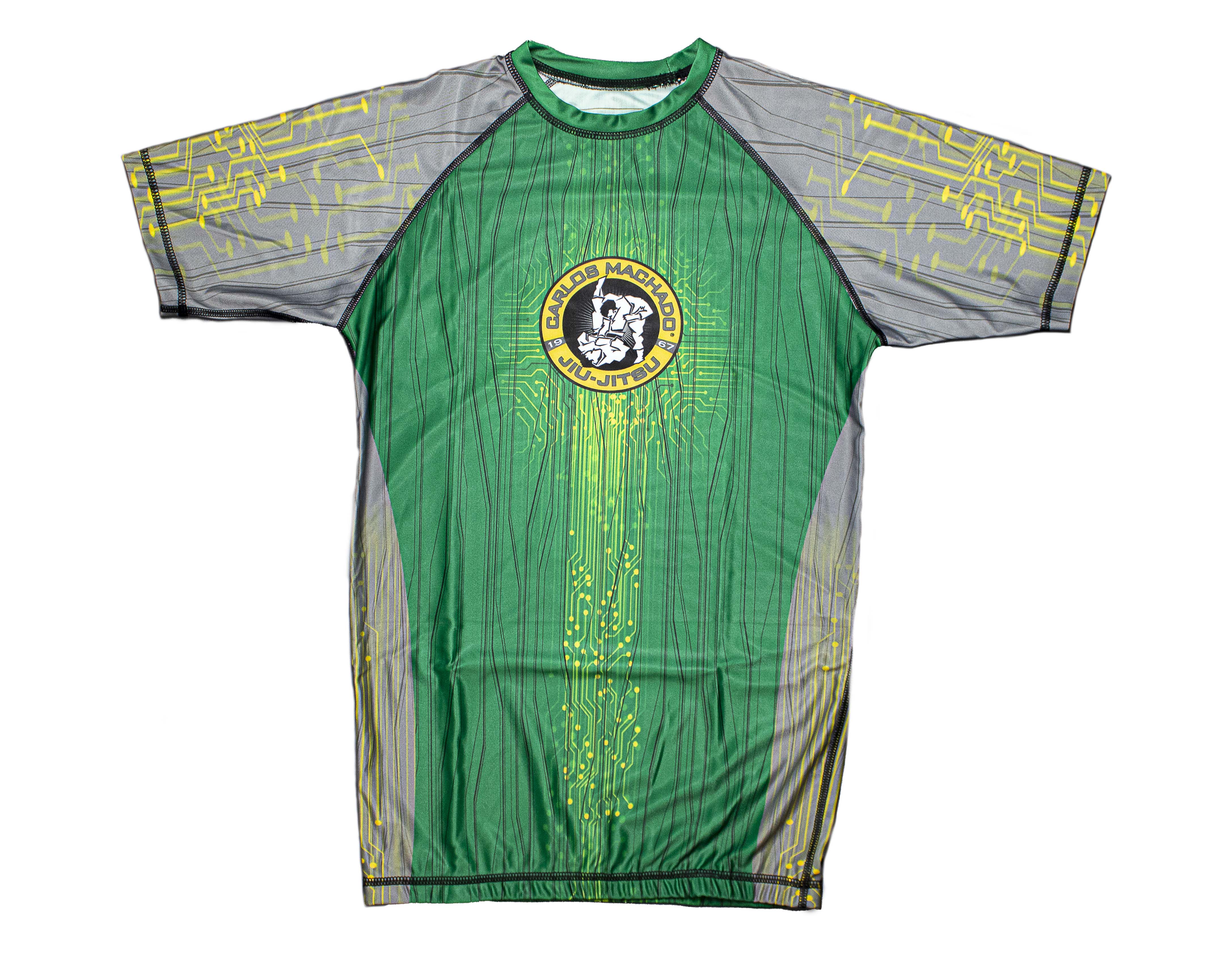 Green Matrix Rash Guard - CMJJ Gear