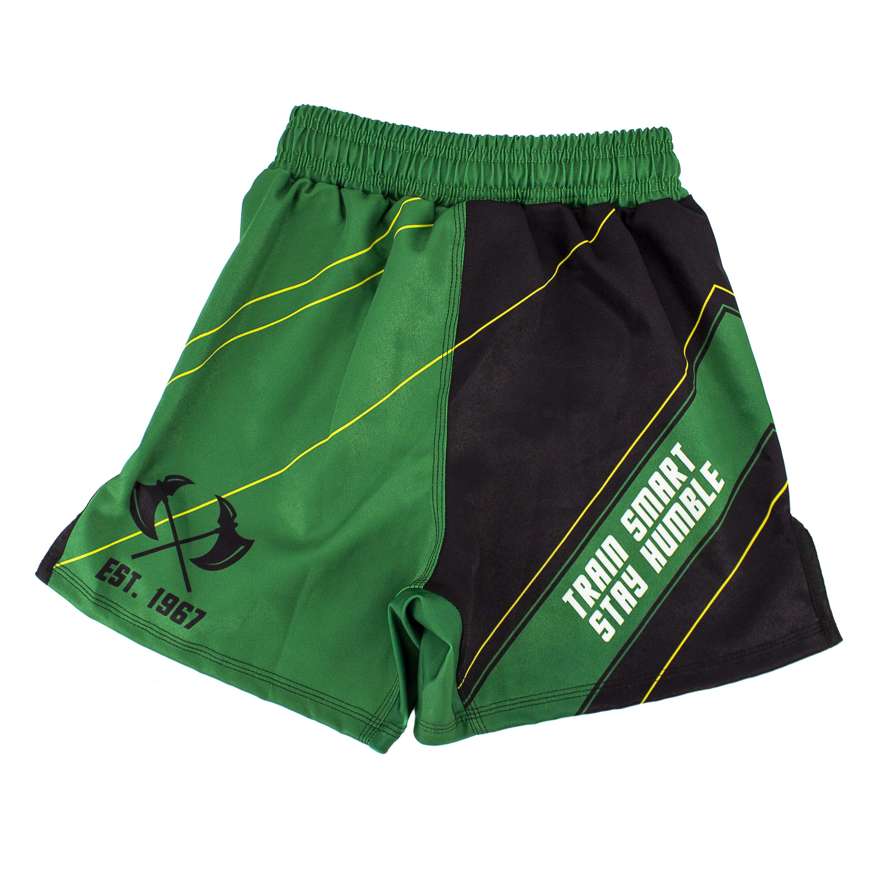 Angled CMJJ Green Shorts - Youth - CMJJ Gear