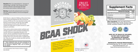 BCAA Shock (Fruit Punch) - CMJJ Gear