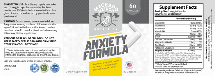 Anxiety Formula - CMJJ Gear