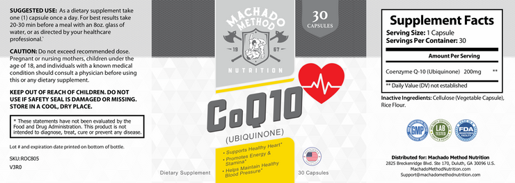 CoQ10 (Ubiquinone) - CMJJ Gear