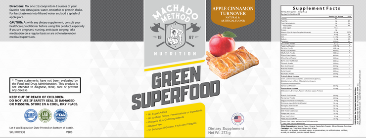 Green Superfood Apple Cinnamon Turnover - CMJJ Gear